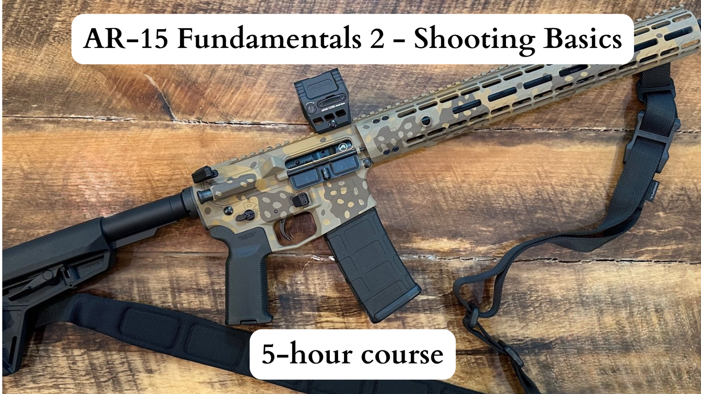 AR-15 Fundamentals 2 - Shooting Basics - 9a to 2p