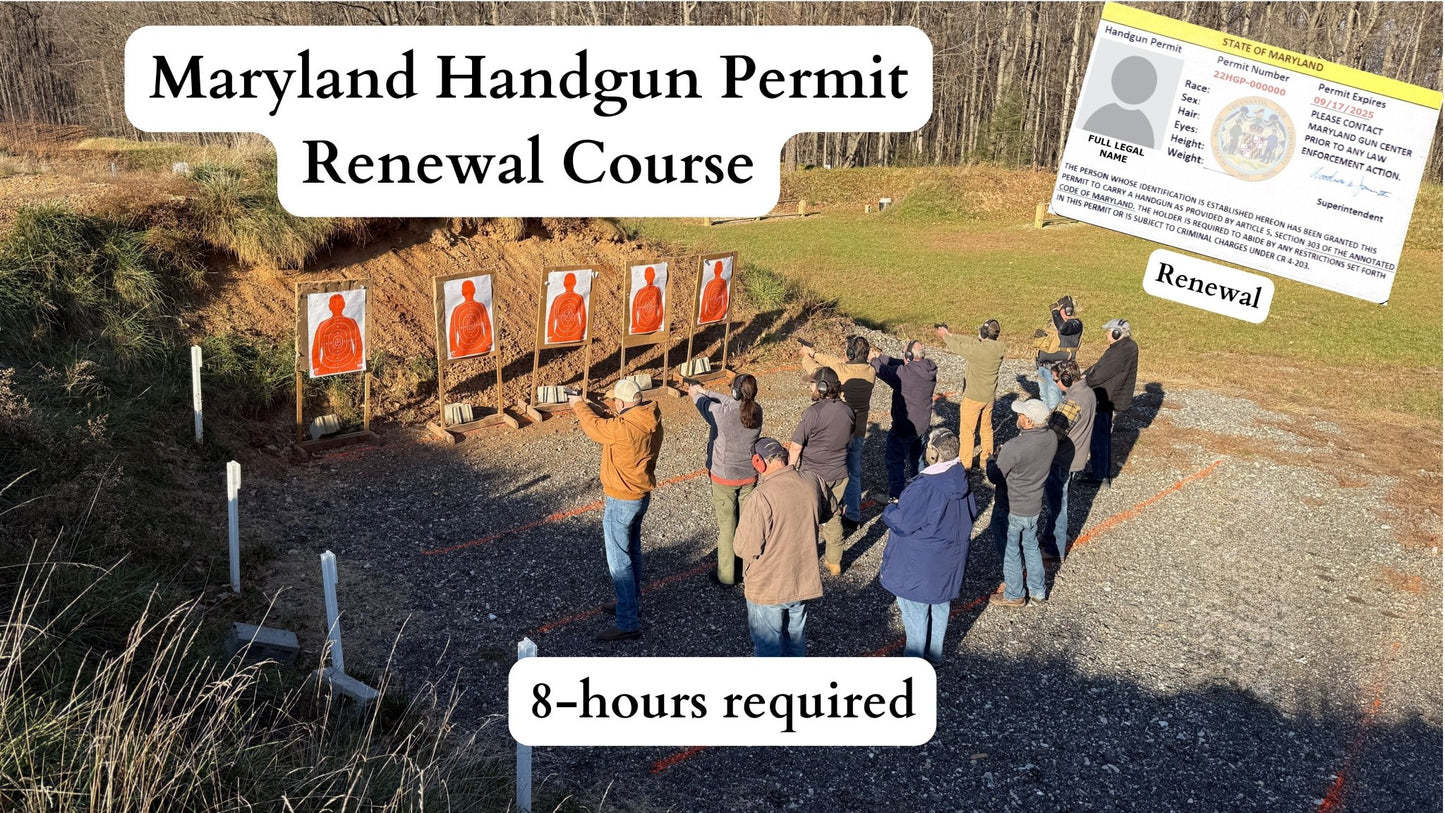 Maryland Handgun Permit Renewal Course - SAFE Firearms Training, LLC